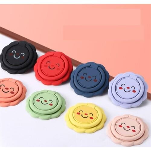 UVR Reusable Sun Flower Finger Ring Smartphone Colorful Metal Stand Holder Phone Holder Stand For iPhone Huawei Xiaomi All Phone