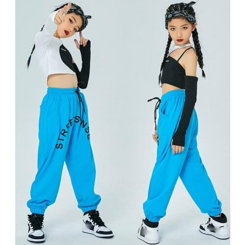 Fashion Jazz Dance Costumes For Gilrs Ballroom Hip Hop Dancing Clothes Kids Hiphop Suit Street Dance Wear Rave Clothes DN7379