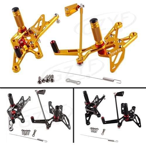 Motorcycle Adjustable Rearset Rear Set Footpegs Foot Rest Peg For Yamaha YZF R1 2007 2008 Pair Spare Parts