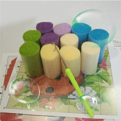 Carpet Embroidery Latch Hook Kit Cartoon Animal Undefined Latch Hook Rug Button Pad Package Diy Embroidery Thread 50*50cm 1Set