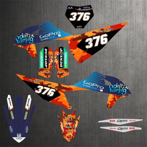 6 styles Motorcycle 3M Graphics DECALS STICKERS For KTM EXC EXC-F 2020 2021 125-300 350 450 500 For KTM SX SXF XC XCF 2019 2020