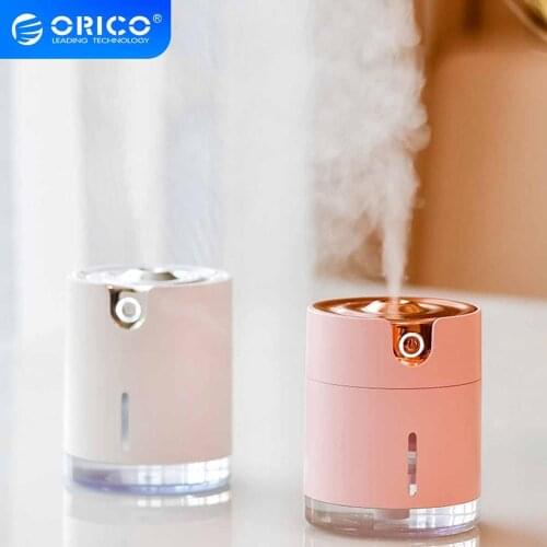 ORICO 300ML Ultrasonic Air Humidifier USB Aroma Essential Oil Diffuser for Home Office Car USB Fogger Mist Maker Soft Light
