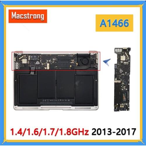 Tested Original A1466 Motherboard 2013 820-3437-A for MacBook Air 13" A1466 Logic Board 2015 820-00165-A 1.4G/1.6G 4GB 1.7G 8GB
