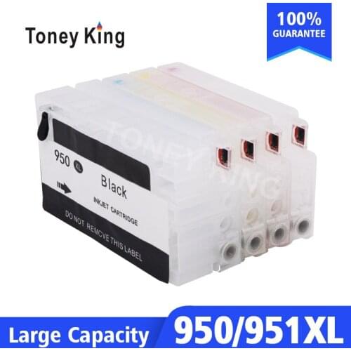 Toney King Refillable Cartridge For HP 950 951 XL Ink Cartridges For Officejet Pro 251dw 276dw 8100 8600 8610 8620 8630 Printer