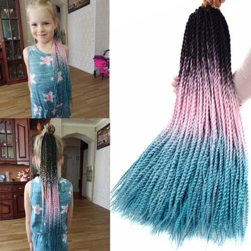 Full Star 20 Roots Long Senegalese Twist Hair Blonde Red Verdant Crochet Braids Synthetic Hair Senegalese Twist Hair