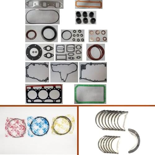 Engine complete overhaul full gasket set kit main crankshaft connecting bearing piston ring for Komatsu engine : 3d94