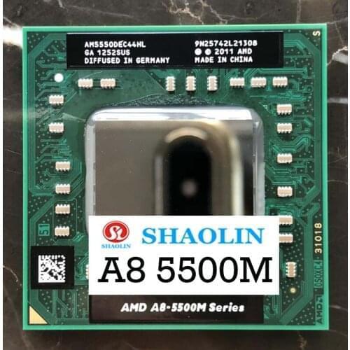 AMD Laptop CPU A8 5500M series A8-5550M A8 5550M AM5550DEC44HL Socket FS1 CPU 4M Cache/2.1GHz/Quad-Core Notebook processor