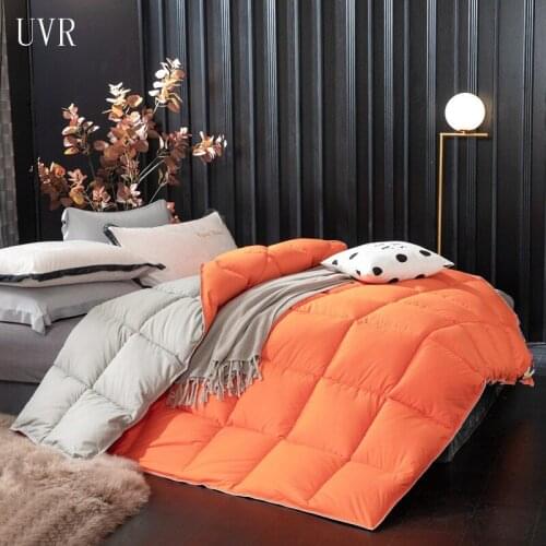 UVR Luxury Bedding 95% White Goose Down/Duck Down Duvet Winter Luxury Quilt Core Blanket Quilt Cover King Double Bed Full Size