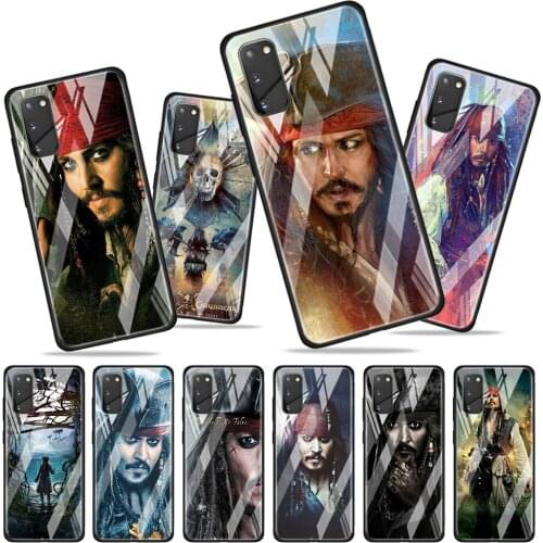 Disney Pirates of the Caribbean for Samsung Galaxy S20 FE Ultra Note 20 S10 Lite S9 S8 Plus Luxury Tempered Glass Phone Case