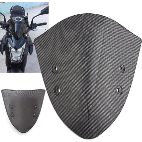 Motorcycle Carbon Fiber Front Windshield WindScreen Wind Deflector For Kawasaki ER-6N ER6N 2012 2013 2014