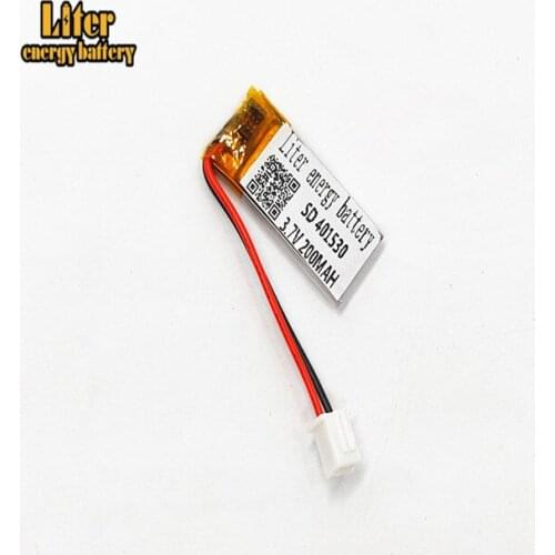 XHR-2P 2.54 200mAh 3.7V lithium polymer battery 401530 recording pen 431533 smart Wearable