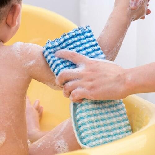 Japan Imported Baby Brush Rubbing Washcloth Bath Brush Bathing Soft Foaming Sponge Exclusive for Children Let Baby Like Bathing