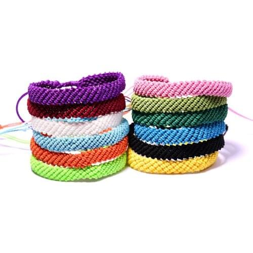2020 New Ethic Handmade Women Bracelet Female String Bohemia Rope Bracelet Woven Braided Bracelets for Women Beach