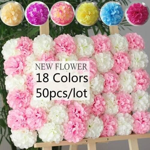 11cm Big Chrysanthemum Ball Flower Head Artificial Silk Flower Ball for Wedding Party Photo-taking Background Flower 50pcs/lot