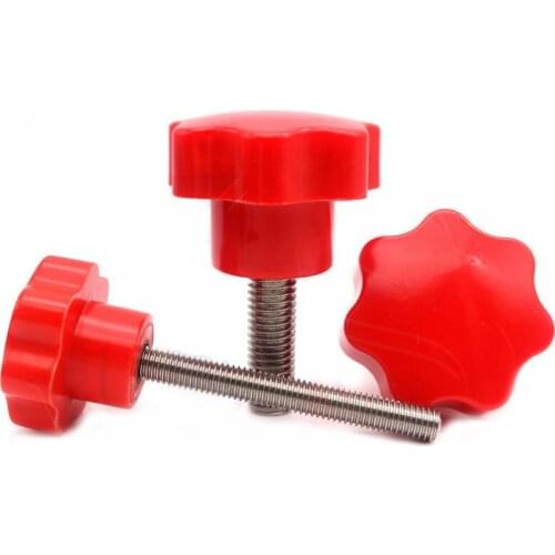 3pcs M4 seven star Torx bakelite grip hand screws bolts stainless steel T&TX handwheel knob handle screw bolt 10mm-50mm long