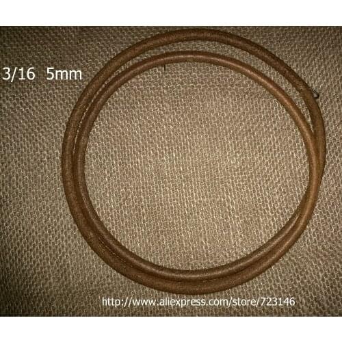 5pcs LEATHER BELT SINGER TREADLE SEWING MACHINE HIGH QUALITY - 3/16" (5mm) 66-68 inches (167.5 - 173 cm) long 25pcs Joining Hook