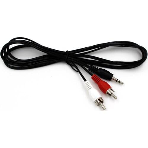5ft 3.5mm Stereo Male Jack Plug AUX-IN to 2 Male RCA Audio Cable