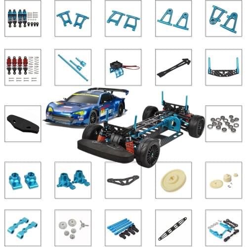TT01 Aluminum Carbon Dampers/Hubs/Bearings/Adaptor/Steering Linkage/Upright Arms/Tire for Tamiya TT-01 RC Cars Upgrades Parts