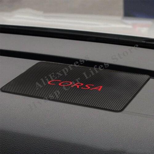 Car Anti Slip Mat For Opel Corsa Silicone Anti-Slip Storage Pad Phone Holder Car Accessories Interior