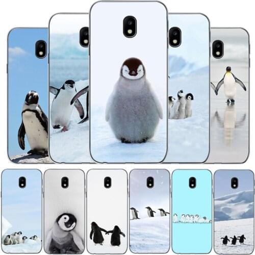 Penguin phone case for Samsung J3 J4 J5 J6 J7 Plus 2017 2016 2018 J7MAX U.S. Edition version soft Back Cover
