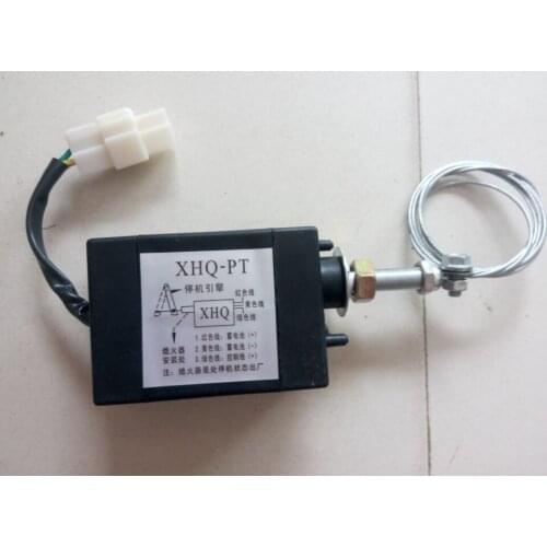 Free shipping XHQ-PT 12V Start Open Diesel engine electronic stopping device control oil stop power grid electromagnetic valve