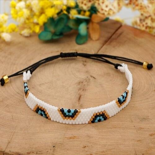 Go2boho Turkish Evil Eye Bracelet Miyuki Delica Beads Pulsera Handmade Beaded Jewelry Gift Woven Jewellery 2021 Womens Bracelet