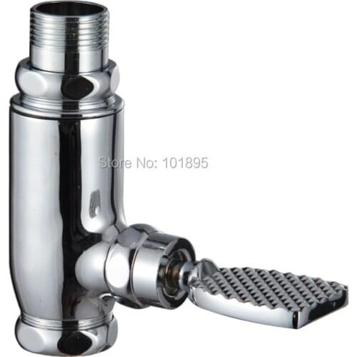 L16703 Brass Foot-pressing Pedal Type Squat Pan Flush Valve