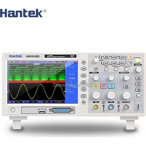 Original Hantek MSO5102D 2 channels 1GSa/s 100MHz 16Ch Logic Analyzer Digital Oscilloscope Logic Analyzer Signal Source