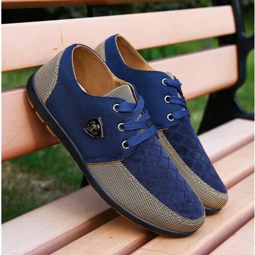 2021 New Fashion Casual Canvas Shoes Mens Summer Breathable Comfortable Sports Shoes Mens Flat Shoes Lightweight Driving Shoes