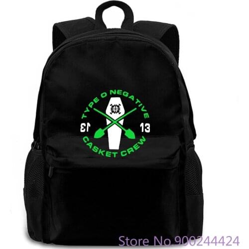 New TYPE O NEGATIVE *Casket Crew Rock Band Logo Mens Black Size S-3XL Normal s backpack