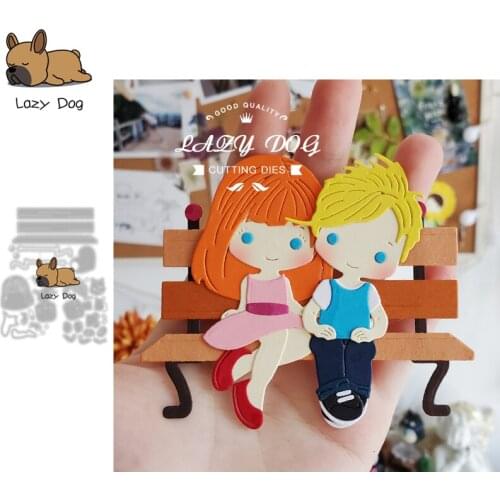 Couple Chair Metal Cutting Dies Scrapbooking Stencil DIY Mold Knife Craft Embossing Die Cuts Card Making New Dies For 2021