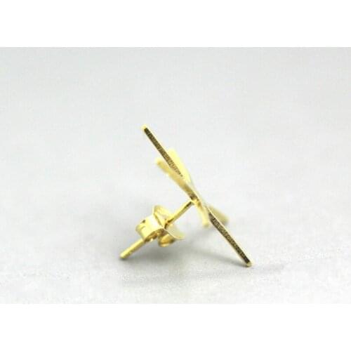 6 Prong Earrings Blank Handmade Claw Earring Blanks 21 Gauge Sterling Silver Prong Earring Setting for Jewelry Making