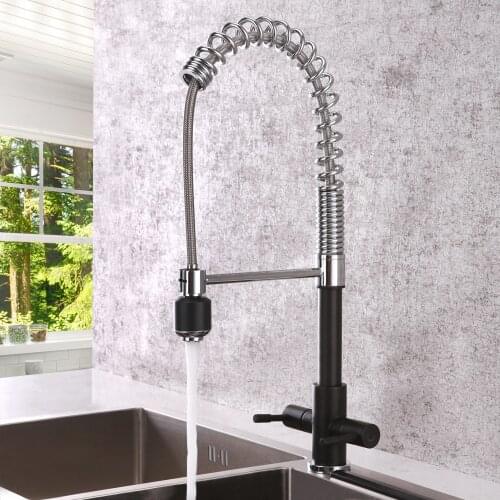 SKOWLL Black Kitchen Faucets
