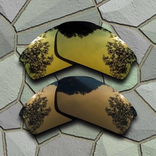 Yellow Golden&Bronze Copper Sunglasses Polarized Replacement Lenses for Oakley Bottlecap