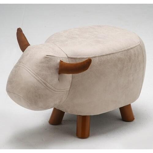 Calf Elephant fashion creative animal childrens stool Household foot stool wood sofa furniture kids animal chair Gift chair