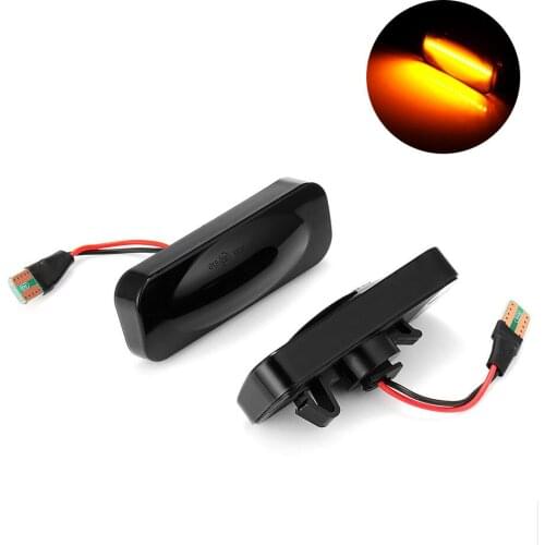2Pcs LED Dynamic Turn Signals Light Blinker For Opel Omega B 12V Side Marker Light Streamer With Emark Car Side Lights 2021
