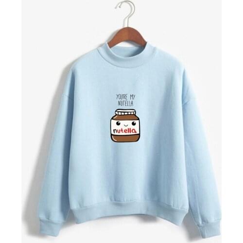 Sweatshirt Kpop Befree Moletom Feminino Ropa Women Harajuku Hoodies Korean Fashion You Are My Nutella Printed Kawaii