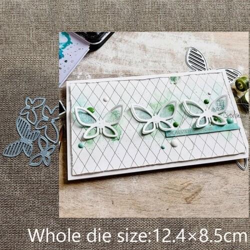 XLDesign Craft Metal Cutting Dies stencil mold 4pcs butterflies decoration scrapbook Album Paper Card Craft Embossing die cuts