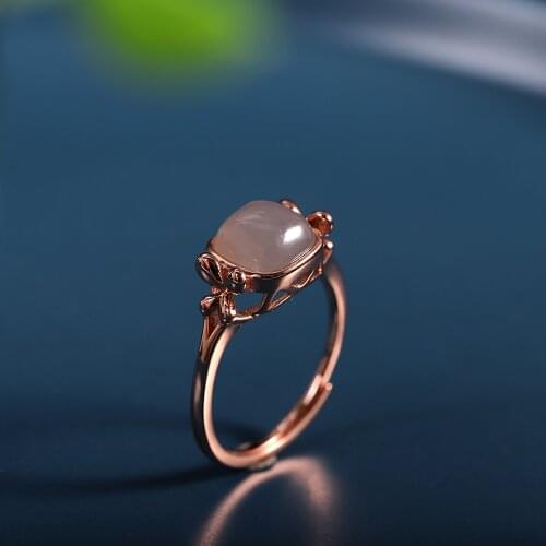 Uglyless Natural Gemstones Square Rings for Women Thai Silver Marcasite Butterfly Open Ring Solid 925 Silver Insect Jewelry R839