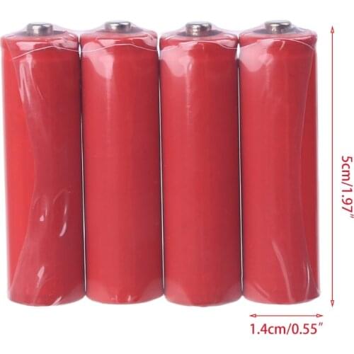 4Pcs No Power AA 14500 LR6 Dummy Fake Battery Setup Shell Placeholder Cylinder Conductor for AA Battery Eliminator and more E56B