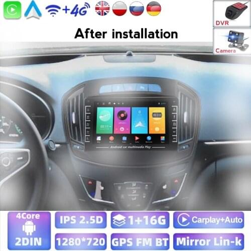 Android 8.1 IPS Support External CarPlay Car Radio Multimedia Video Player Auto Stereo GPS For Opel Insignia 2013-2017 2 Din Dvd