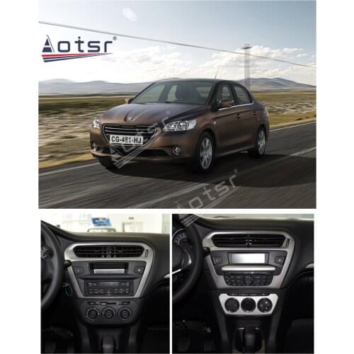 For Peugeot 301 2013 - 2016 Aotsr Android 10.0 4 + 64GB Car Radio Player GPS Navigation DSP Car Auto Stereo Multimedia Headunit