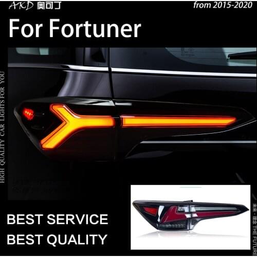 Car Styling Tail Lampfor Toyota Fortuner Tail Lights 2016-2019 New Fortuner LED Tail Light DRL Dynamic Signal auto Accessories