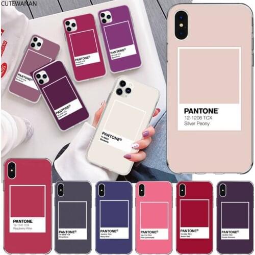 Caliente Pantone Phone Case for iphone 12 pro max 11 pro XS MAX 8 7 6 6S Plus X 5S SE 2020 XR cover