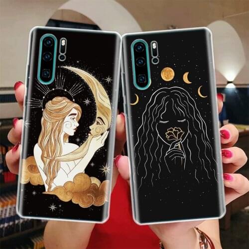Witches Moon Tarot Mystery Totem Silicon Phone Case For Huawei Honor 10 9 20 Lite Y5 Y6 Y7 Y9 9X 8X 8S 8A 7X 7A 7S Pro + 10i20i