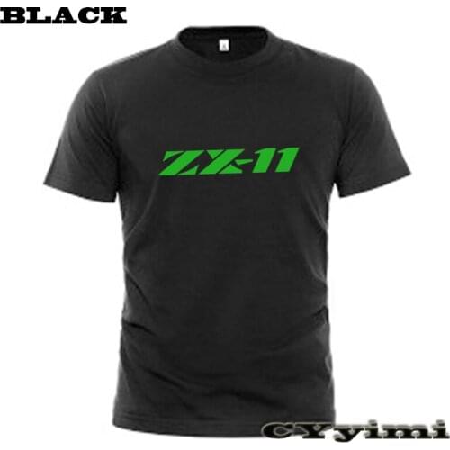 For KAWASAKI ZX1100/ZX-11 T Shirt Men New LOGO T-shirt 100% Cotton Summer Short Sleeve Round Neck Tees Male