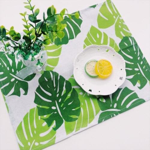 Placemat Eco-friendly Napkins Design Fabric Rectangle Table Mat Supplies for Kitchen