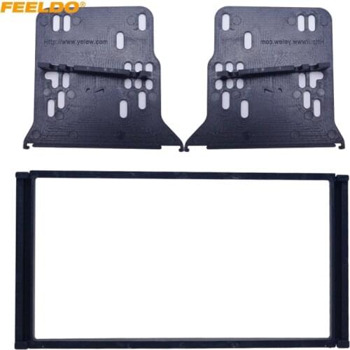 FEELDO Car Stereo Radio Fascia Panel In-Dash Mounting Frame for KIA Sorento (BL) 06-09 Radio Installation Kit #AM5189