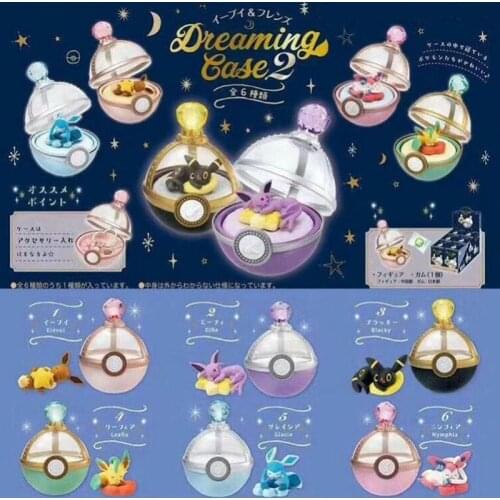 1 Pokemon Sleep Elf Blind box Pokemon Toys Action Figure Pocket Monsters Sleep Eevee Figure Elf Doll Desktop Decoration Scenes