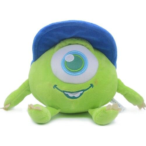 20cm Disney Monsters University Mike Wazowski Mr.Q Plush Toys Soft Stuffed Cartoon Doll Birthday Gift For Kids
